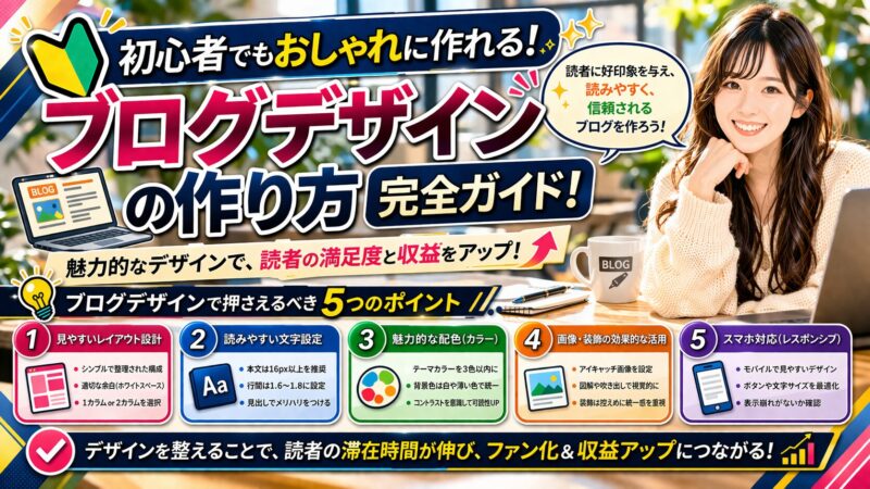 ブログデザインを魅力的に！読みやすい記事を作成するコツ11選 