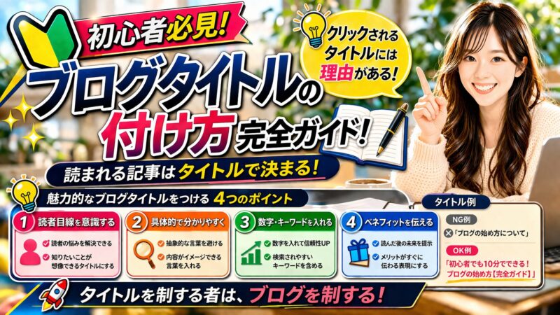 ブログタイトルで差をつける！SEO効果を最大化する秘訣を徹底解説 