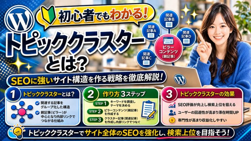 トピッククラスターとは？SEO効果を高めるサイト構築方法を解説！ 